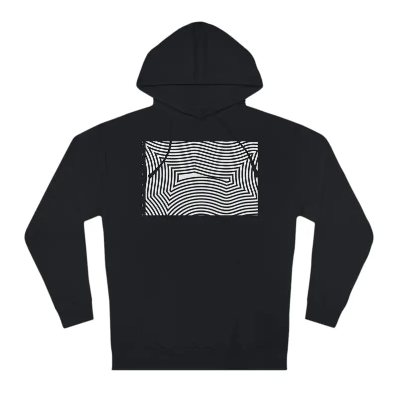 Stylish Illusion Unisex Hooded Sweatshirt for All-day Comfort - Black / Xs Hoodie