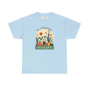 T-shirt - Plant Passion Heavy Cotton Tee - Unisex Green Lover Shirt - Dipaliz Light Blue / s