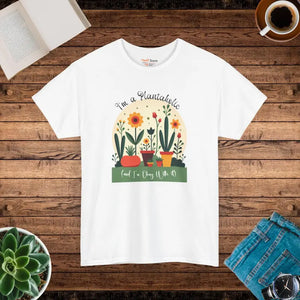 T-shirt - Plant Passion Heavy Cotton Tee - Unisex Green Lover Shirt - Dipaliz White / s
