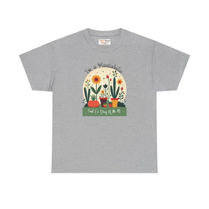 T-shirt - Plant Passion Heavy Cotton Tee - Unisex Green Lover Shirt - Dipaliz Sport Grey / s