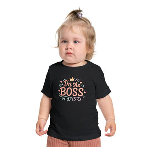 Cute Graphic Toddler Tee - Soft Boss Crown Cotton - Dipaliz - T-shirts