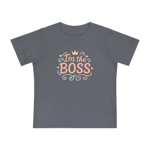 Cute Graphic Toddler Tee - Soft Boss Crown Cotton - Dipaliz - T-shirts