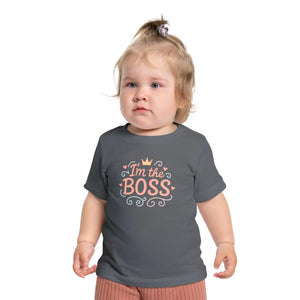 Cute Graphic Toddler Tee - Soft Boss Crown Cotton - Dipaliz - T-shirts