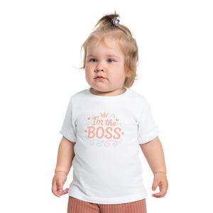 Cute Graphic Toddler Tee - Soft Boss Crown Cotton - Dipaliz - T-shirts
