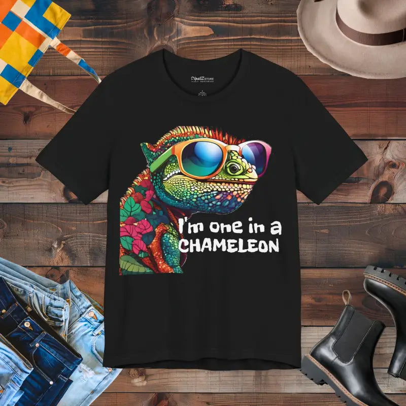 Unleash your Style: I’m one in a Chameleon Short Sleeve Tee - Black / s T-shirt