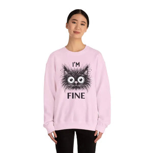 Funny Cat Unisex Heavy Sweatshirt - Cozy Humor Blend - Dipaliz - Sweatshirts