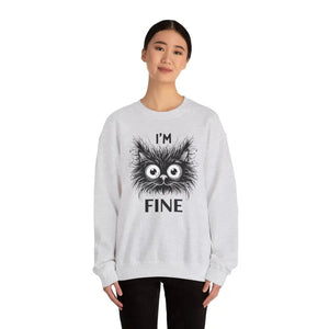 Funny Cat Unisex Heavy Sweatshirt - Cozy Humor Blend - Dipaliz - Sweatshirts