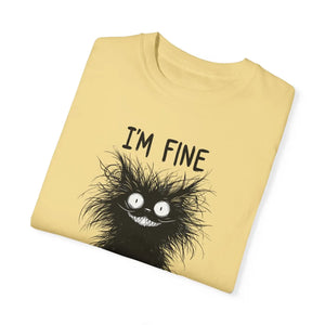 Fine Funny Cat Unisex Garment-dyed T-shirt - Dipaliz - T-shirts