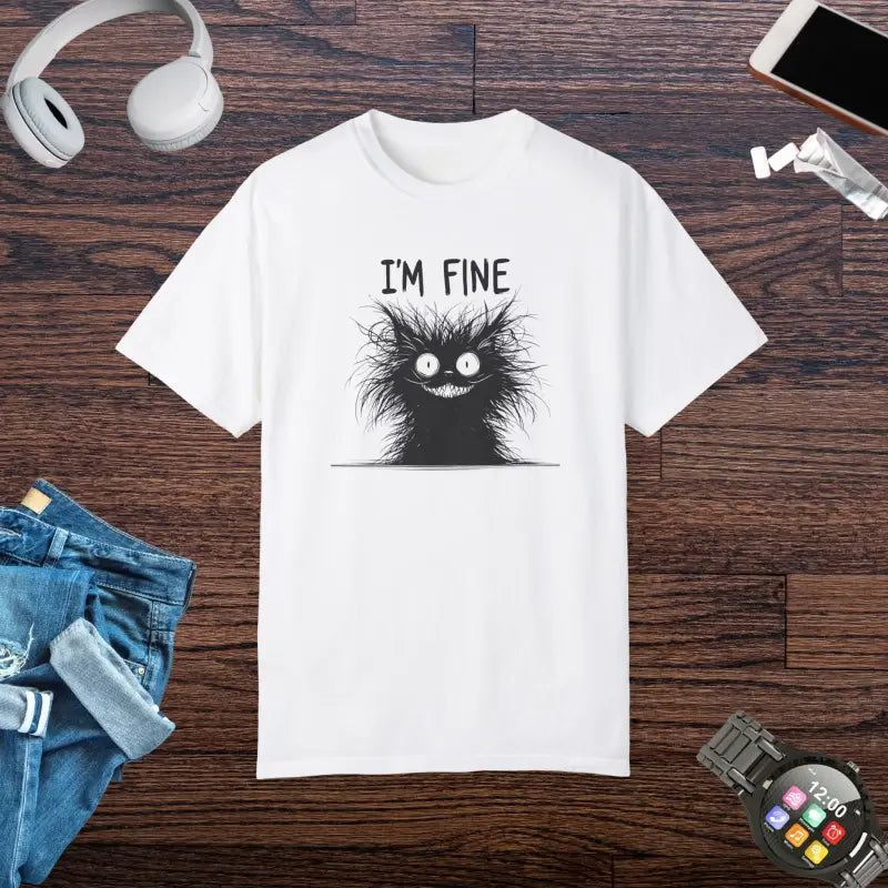 Fine Funny Cat - Style & Fun Burst | Dipaliz - White / s - T-shirts