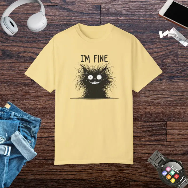Fine Funny Cat - Style & Fun Burst | Dipaliz - Butter / s - T-shirts