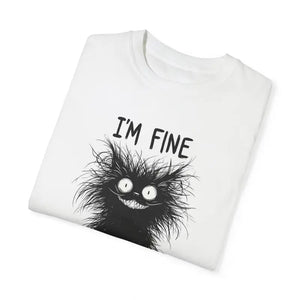 Fine Funny Cat Unisex Garment-dyed T-shirt - Dipaliz - T-shirts
