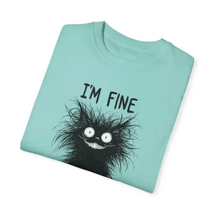 Fine Funny Cat Unisex Garment-dyed T-shirt - Dipaliz - T-shirts