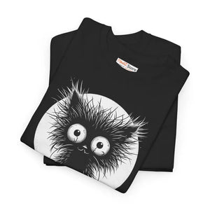 Cheeky Cat Unisex Heavy Cotton Tee - Fun Quirky Design - Dipaliz - T-shirts
