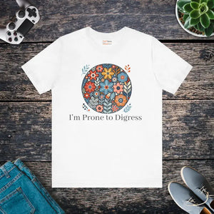 T-shirt - Jersey Short Sleeve Tee Floral Design - Timeless Style - Dipaliz