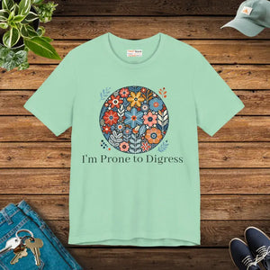 T-shirt - Jersey Short Sleeve Tee Floral Design - Timeless Style - Dipaliz