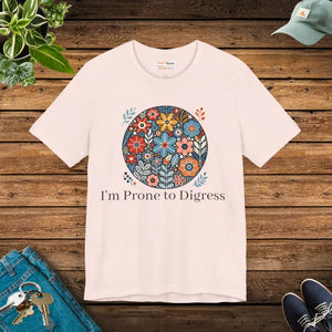 T-shirt - Jersey Short Sleeve Tee Floral Design - Timeless Style - Dipaliz