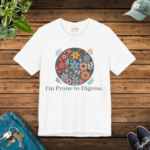 Jersey Short Sleeve Tee Floral Design Unisex Comfort - Dipaliz - White / s - T-shirts