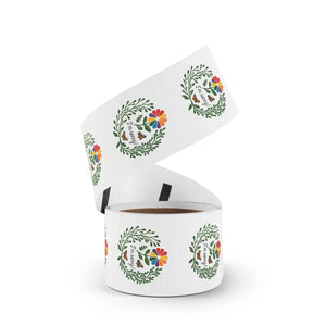 Durable Round Sticker Label Rolls - I’m Sorry Flowers - Dipaliz - Paper Products
