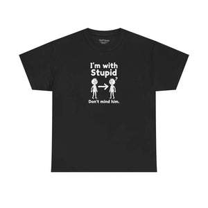 Funny Couple Crew T-shirt - Cotton Novelty Tee - Dipaliz - T-shirts