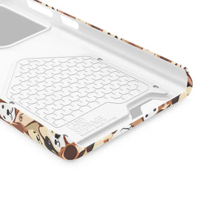 Impact Resistant Phone Case Card Holder with Dog Pattern - Dipaliz - Mobile Cases