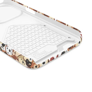 Impact Resistant Phone Case Card Holder with Dog Pattern - Dipaliz - Mobile Cases