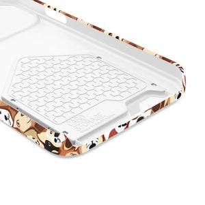 Impact Resistant Phone Case Card Holder with Dog Pattern - Dipaliz - Mobile Cases