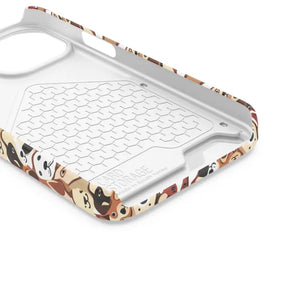 Impact Resistant Phone Case Card Holder with Dog Pattern - Dipaliz - Mobile Cases