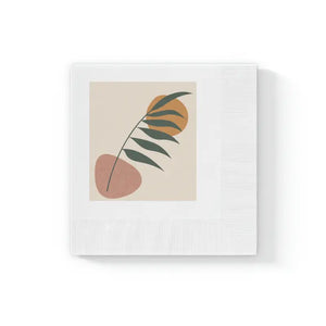 White Coined Napkins - Elegant Table Sophistication - Dipaliz - 4.8’’ x / 100 Pcs - Paper