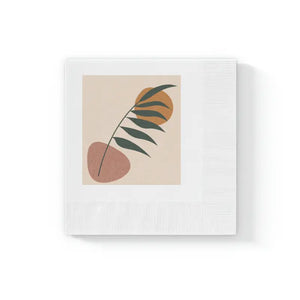 White Coined Napkins - Elegant Table Sophistication - Dipaliz - 4.8’’ x / 50 Pcs - Paper