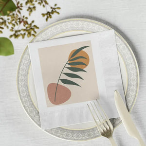 White Coined Napkins - Elegant Table Sophistication - Dipaliz - Paper