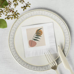 White Coined Napkins - Elegant Table Sophistication - Dipaliz - Paper