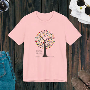 Soft Unisex Jersey Tee Inclusion is Beautiful - Dipaliz - T-shirts