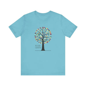 Soft Unisex Jersey Tee Inclusion is Beautiful - Dipaliz - T-shirts