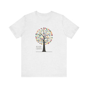 Soft Unisex Jersey Tee Inclusion is Beautiful - Dipaliz - T-shirts