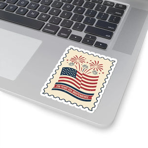 Independence Day Flag Stamp Sticker 250 Years Usa Kiss-cut - Decorative Stickers