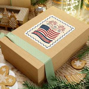 Independence Day Flag Stamp Sticker 250 Years Usa Kiss-cut - Decorative Stickers