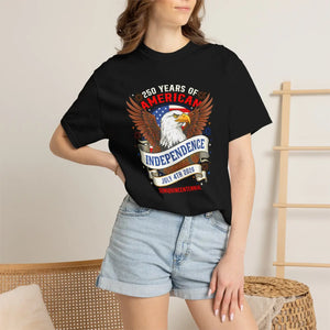 Independence Eagle T‑shirt, ?250 Years of American Independence’ July 4th Patriotic Tee - T-shirts - m