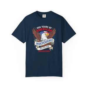 Independence Eagle T‑shirt, ?250 Years of American Independence’ July 4th Patriotic Tee - T-shirts - m