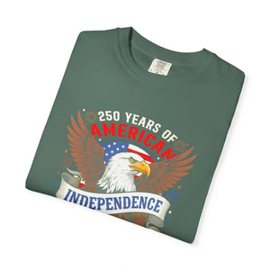 Independence Eagle T‑shirt, ?250 Years of American Independence’ July 4th Patriotic Tee - T-shirts - m