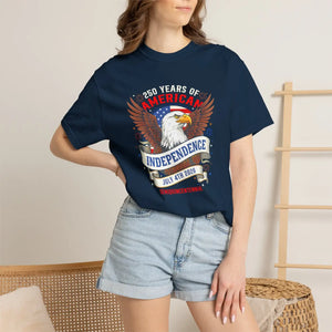 Independence Eagle T‑shirt, ?250 Years of American Independence’ July 4th Patriotic Tee - T-shirts - m