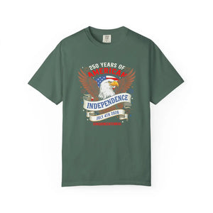 Independence Eagle T‑shirt, ?250 Years of American Independence’ July 4th Patriotic Tee - T-shirts - m