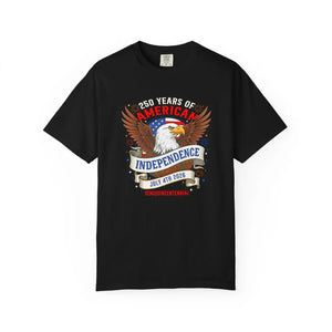 Independence Eagle T‑shirt, ?250 Years of American Independence’ July 4th Patriotic Tee - T-shirts - m