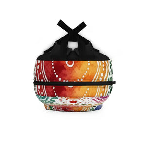 Stylish Indian Ethnic Backpack with Adjustable Shoulder Straps - Dipaliz - one Size - Backpacks