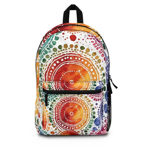 Stylish Indian Ethnic Backpack with Adjustable Shoulder Straps - Dipaliz - one Size - Backpacks
