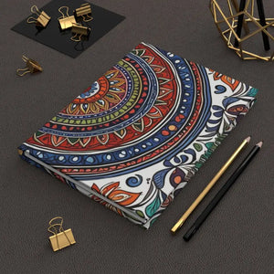 Indian Bandhani Pattern Matte Hardcover Journal - Dipaliz - Journals