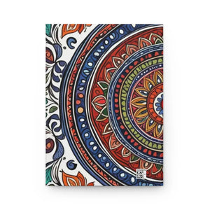 Indian Bandhani Pattern Matte Hardcover Journal - Dipaliz - Journals