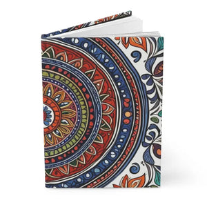 Indian Bandhani Pattern Matte Hardcover Journal - Dipaliz - Journals