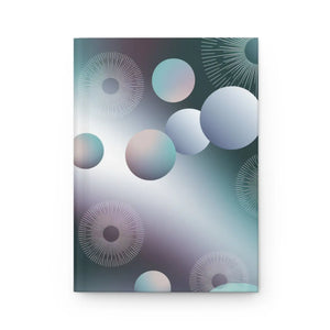 Vibrant Hardcover Journal - Bluish Abstract Circles - Dipaliz - Journals
