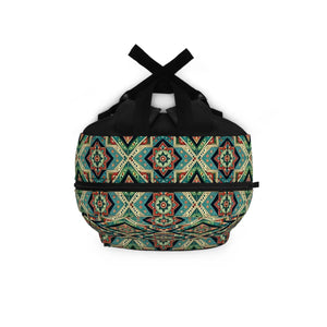 Vibrant Patola Pattern Backpack - Travel Heritage - Dipaliz - Backpacks