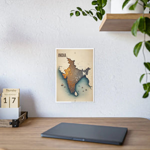Graphic Map Gloss – India Landscapes Poster - Dipaliz - Posters Prints & Visual Artwork